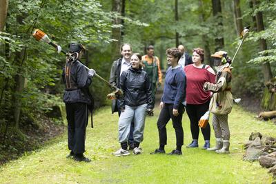 Aktion Suehnezeichen Friedensdienste Buchenwald-stock-foto