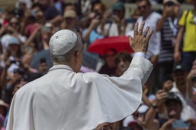 ITALY - POPE LEO XIV  DURING HIS WEEKLY GENERAL AUDIENCE AT  ST PETER'S SQUARE IN THE VATICAN - 2025/7/30-stock-foto