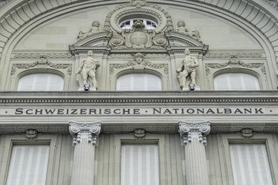 Die Schweizerische Nationalbank f?hrt als unabh?ngige Zentralbank die Geld- und W?hrungspolitik der Schweizerischen Eidg-stock-foto