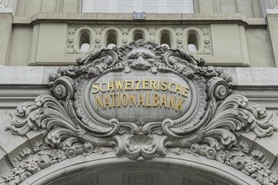 Die Schweizerische Nationalbank f?hrt als unabh?ngige Zentralbank die Geld- und W?hrungspolitik der Schweizerischen Eidg-stock-foto