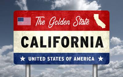 US-Bundesstaat Kalifornien - Der Goldene Staat - Bildmontage-stock-photo