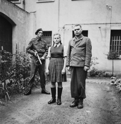 The Liberation of Bergen-belsen Concentration Camp 1945- Portraits of Belsen Guards at Celle Awaiting Trial, August 1945-stock-foto