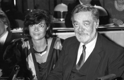 Friedrich Sch?tter und Gabriele Hartmann 03/87 vZ Friedrich Sch?tter und Gabriele Hartmann bei Ein Abend f?r Joachim Fu-stock-foto