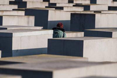 Holocaust Remembrance Day, Eindr?cke aus Berlin Heute vor 76 Jahren wurde das Konzentrationslager in Auschwitz befreit.-stock-foto