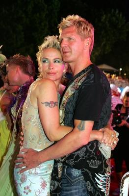 Life Ball WIEN 2008 Claudia Effenberg frisch verliebt mit Stefan Effenberg Life Ball WIEN 2008 auf dem Rathausplatz in W-stock-foto