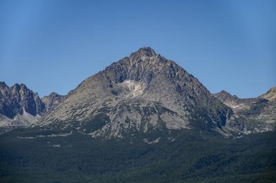 Gerlachovsky-Gipfel (Gerlachovsky stit), der h?chste Gipfel in der Hohen Tatra und in der Slowakei.-stock-photo
