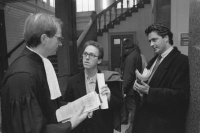 Anefo photo collection. Interim proceedings by Alderman P. Stuart van Bergen op Zoom against the Weekblad Nieuwe Revu. F-stock-foto
