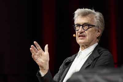 Wim Wenders - Ausstellung in der Bundeskunsthalle Bonn-stock-foto