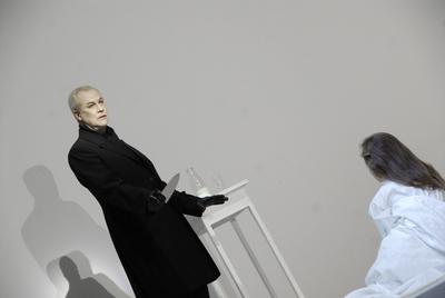 14/ Theater: Robert Wilson in The Murder from Deafman Glance in der Staatsoper Unter den Linden , Schauspieler, Regisseu-stock-foto