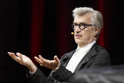 Wim Wenders - Ausstellung in der Bundeskunsthalle Bonn-stock-foto