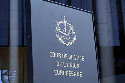 Der Europ?ische Gerichtshof , EuGH, CVRIA, der Gerichtshof der Europ?ischen Gemeinschaft, Cour de justice de l Union eur-stock-foto