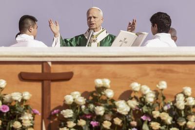 ITALY - POPE LEO XIV  LEADS A  MASS FOR THE JUBILEE OF YOUTH AT TOR VERGATA IN ROME  - 2025/8/3-stock-foto