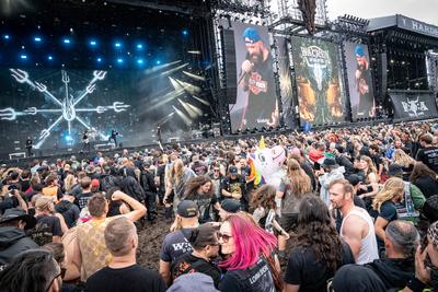 Wacken Open Air - Festival 2025 - WOA - 2025 - Blick auf das Festivalgel?nde-stock-foto