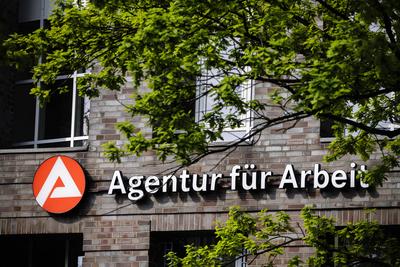 Logo - Agentur fuer Arbeit-stock-foto