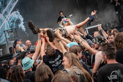 Wacken Open Air - Festival 2025 - WOA - 2025 - Blick auf das Festivalgel?nde-stock-foto