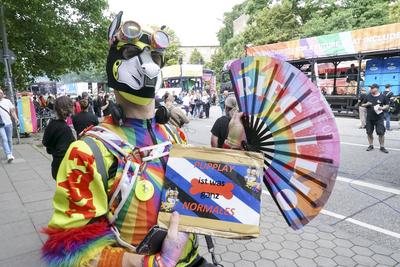 cntv Die Parade Bunter Teilnehmer 260.000 diverser Menschen beim Christopher Street Day CSD zieht ?ber den Steindamm in die Hamburger Innenstadt 02.August 2025 Parade zum Christopher Street Day CSD. Traditionell am ersten Samstag im August bildet der Stra?enumzug den H?hepunkt des Hamburg Pride. Hamburg Deutschland *** cntv The parade Colorful participants 260,000 diverse people at Christopher Street Day CSD parade along Steindamm into Hamburg city center 02 August 2025 Parade for Christopher Street Day CSD Traditionally on the first Saturday in August, the street parade is the highlight of Hamburg Pride Hamburg Germany-stock-foto