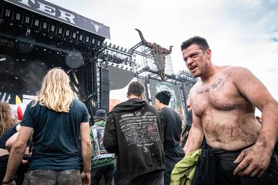 Wacken Open Air - Festival 2025 - WOA - 2025 - Blick auf das Festivalgel?nde-stock-foto