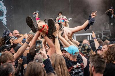 Wacken Open Air - Festival 2025 - WOA - 2025 - Blick auf das Festivalgel?nde-stock-foto
