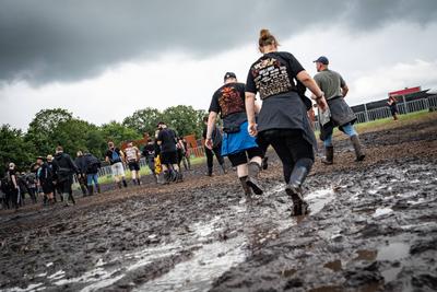 Wacken Open Air - Festival 2025 - WOA - 2025 - Blick auf das Festivalgel?nde-stock-foto