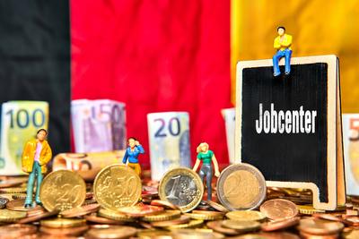 Bavaria, Germany - 13 November 2024: Jobcenter in Germany, symbol for institution of the Federal Employment Agency in te-stock-foto