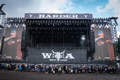Wacken Open Air - Festival 2025 - WOA - 2025 - Blick auf das Festivalgel?nde-stock-foto