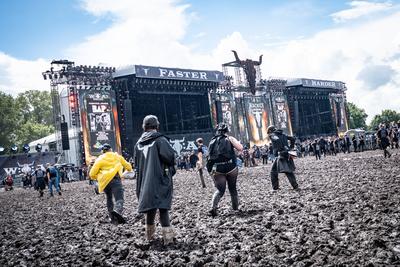 Wacken Open Air - Festival 2025 - WOA - 2025 - Blick auf das Festivalgel?nde-stock-foto
