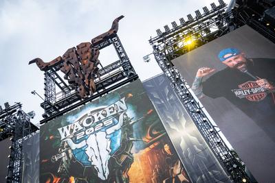 Wacken Open Air - Festival 2025 - WOA - 2025 - Blick auf das Festivalgel?nde-stock-foto