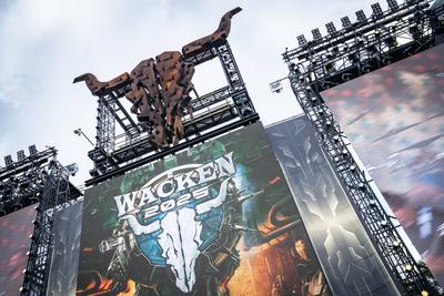 Wacken Open Air - Festival 2025 - WOA - 2025 - Blick auf das Festivalgel?nde-stock-foto