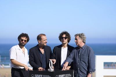 71st San Sebastian International Film Festival: A Real Job (Un metier serieux) Photocall Thomas Lilti, Francois Cluzet,-stock-foto