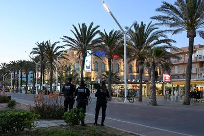 Mallorca, Impressionen von der Playa de Palma-stock-foto