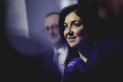 Wirtschaftsministerin Reiche besucht Kohlekraftwerk Schwarze Pumpe-stock-foto