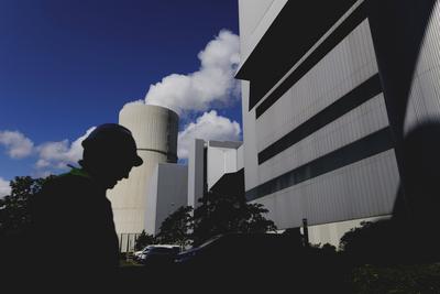 Kohlekraftwerk Schwarze Pumpe-stock-foto