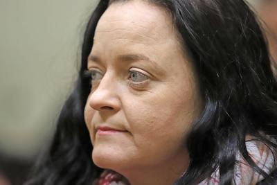 Muenchen Muenchen NSU Prozesstag 402 gegen Beate Zschaepe Ralf Wohlleben Andre Emiger 09.01.2018 Im Bild die Angeklagte-stock-foto