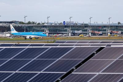 Inbetriebnahme der neuen Photovoltaikanlage am Albrecht D?rer Airport N?rnberg, N?rnberg, 05.08.2025-stock-foto