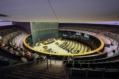 Congresso Nacional retoma atividades-stock-foto