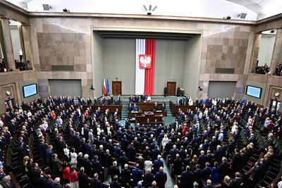 06.08.2025 WARSZAWA SEJM RP CEREMONIA ZAPRZYSIEZENIA PREZYDENTA KAROLA NAWROCKIEGO FOT DAMIAN BURZYKOWSKI / NEWSPIX.PL/N-stock-foto