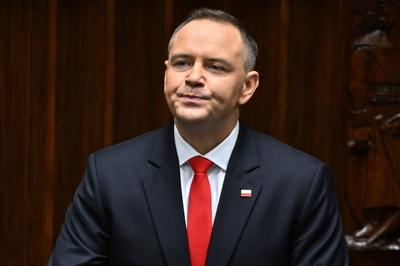 06.08.2025 WARSZAWA SEJM RP CEREMONIA ZAPRZYSIEZENIA PREZYDENTA KAROLA NAWROCKIEGO KAROL NAWROCKI FOT DAMIAN BURZYKOWSKI-stock-foto