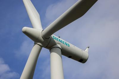 14.02.2024, Deutschland, Sachsen, Energieversorgung, Energie, Windr?der, Windenergie, Siemens Windrad, Siemens Energy, G-stock-foto
