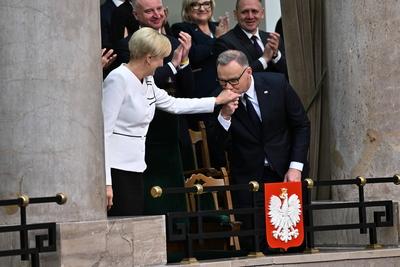 06.08.2025 WARSZAWA SEJM RP CEREMONIA ZAPRZYSIEZENIA PREZYDENTA KAROLA NAWROCKIEGO FOT DAMIAN BURZYKOWSKI / NEWSPIX.PL/N-stock-foto