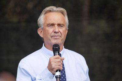 Robert F. Kennedy Jr. als einer Hauptredner auf der Demonstration der Protestbewegung Querdenken 711 gegen die Coronama?-stock-foto