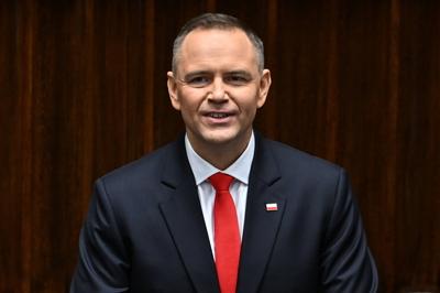 06.08.2025 WARSZAWA SEJM RP CEREMONIA ZAPRZYSIEZENIA PREZYDENTA KAROLA NAWROCKIEGO KAROL NAWROCKI FOT DAMIAN BURZYKOWSKI-stock-foto