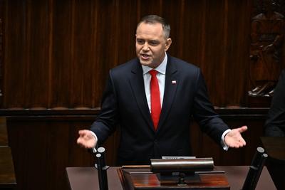 06.08.2025 WARSZAWA SEJM RP CEREMONIA ZAPRZYSIEZENIA PREZYDENTA KAROLA NAWROCKIEGO KAROL NAWROCKI FOT DAMIAN BURZYKOWSKI-stock-foto