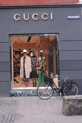 Copenhagen, Denmark. 25 March 2021,Gucci stoe opens for business on stroget beacuse of covid-19 coronravirus . (Photo..F-stock-foto