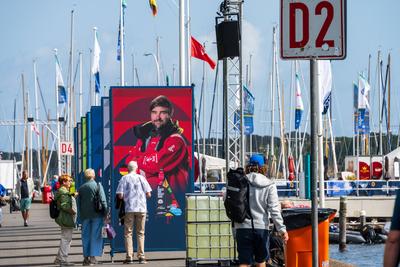 Kiel, 6.08.25 Anl??lich der Regattaveranstaltung The Ocean Race Europe in der Kieler F?rde gibt es ein Seglercamp an der-stock-foto