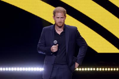 Prinz Harry, Duke of Sussex, bei der Closing Ceremony der Invictus Games D?sseldorf 2023 in der Merkur Spiel Arena D?sse-stock-foto