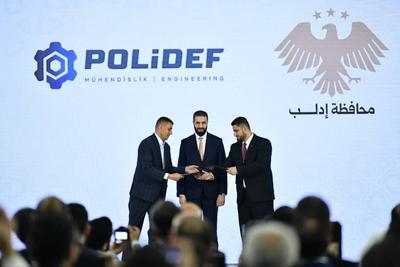 Syrian President Ahmad al-Sharaa attends the signing of investment memoranda of understanding covering a number of strategic projects-stock-foto