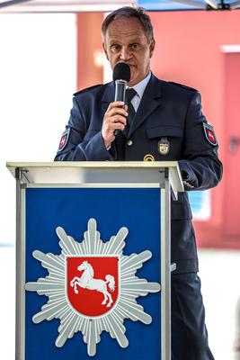 Einweihung des neuen Dienstgeb?udes des Polizeikommissariats Bundesautobahn Maschen-stock-foto