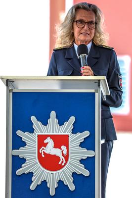 Einweihung des neuen Dienstgeb?udes des Polizeikommissariats Bundesautobahn Maschen-stock-foto