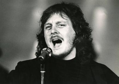 Italian singer and songwriter Zucchero Sugar Fornaciari, 1980s PUBLICATIONxNOTxINxITA-stock-foto