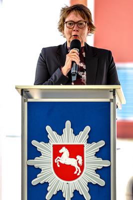 Einweihung des neuen Dienstgeb?udes des Polizeikommissariats Bundesautobahn Maschen-stock-foto